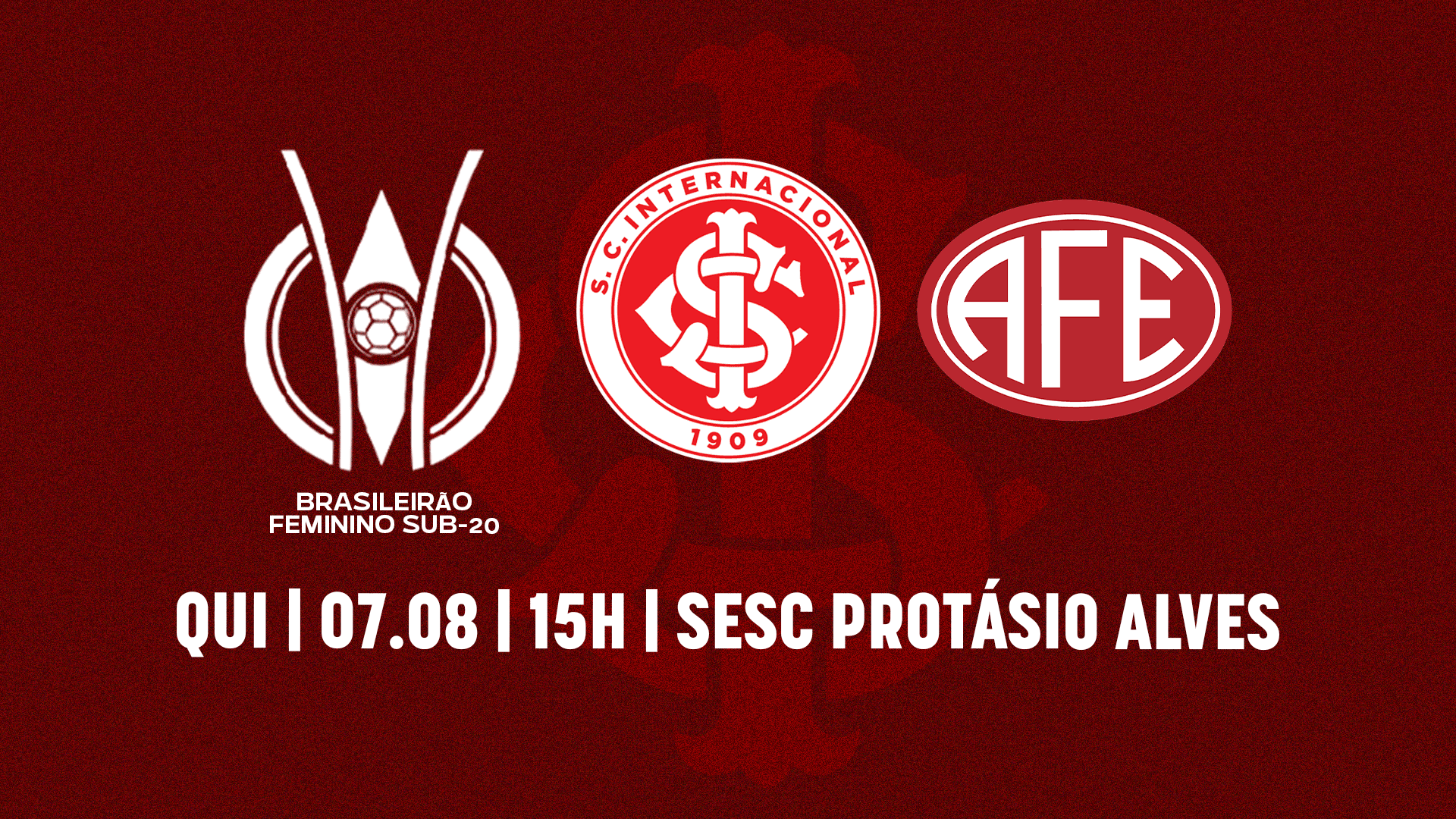 Serviço de jogo: Internacional x Ferroviária | Brasileiro Feminino Sub-20 2025