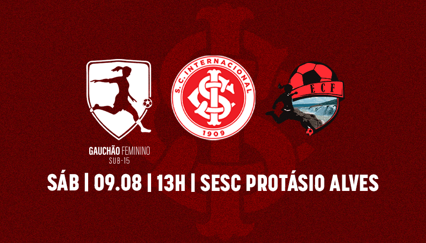 Serviço de jogo: Internacional x Flamengo de São Pedro | Campeonato Gaúcho Feminino Sub-15 2025