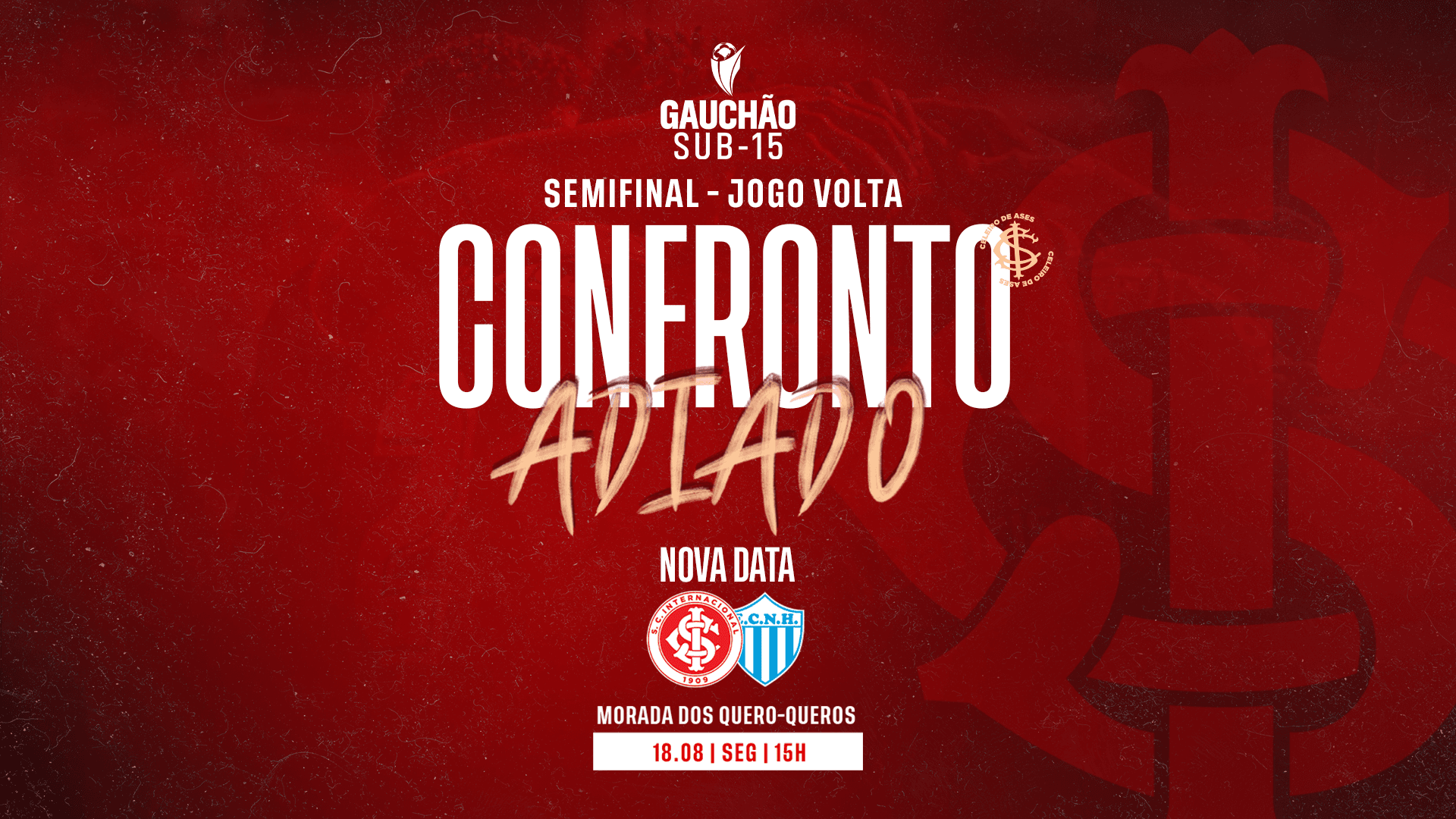 Jogo de volta do Gauchão Sub-15 é remarcado para segunda-feira (18)
