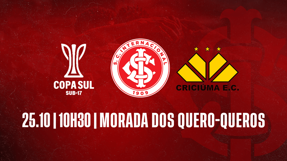 Serviço de Jogo: Internacional x Criciúma - Copa Sul Sub-17 2025