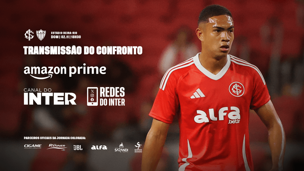 Amazon Prime transmite Inter x Atlético-MG pelo Brasileirão