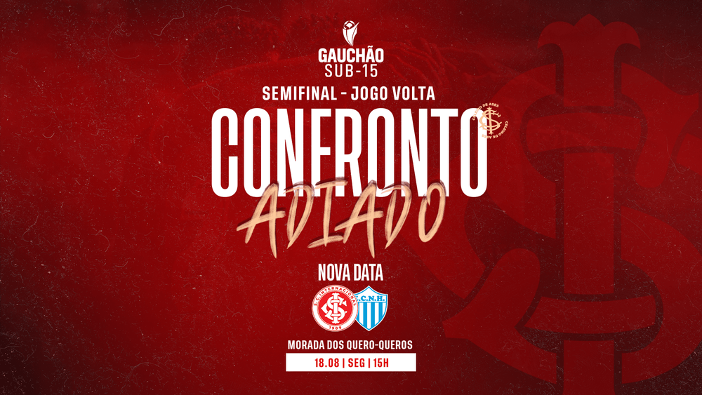 Jogo de volta do Gauchão Sub-15 é remarcado para segunda-feira (18)
