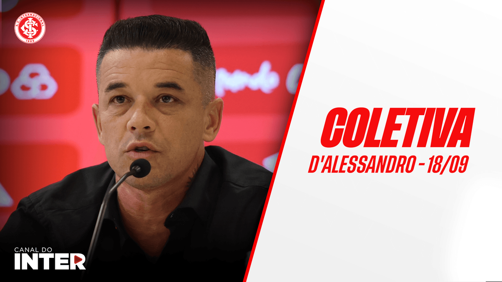 Andrés D'Alessandro concede entrevista coletiva no CT Parque Gigante