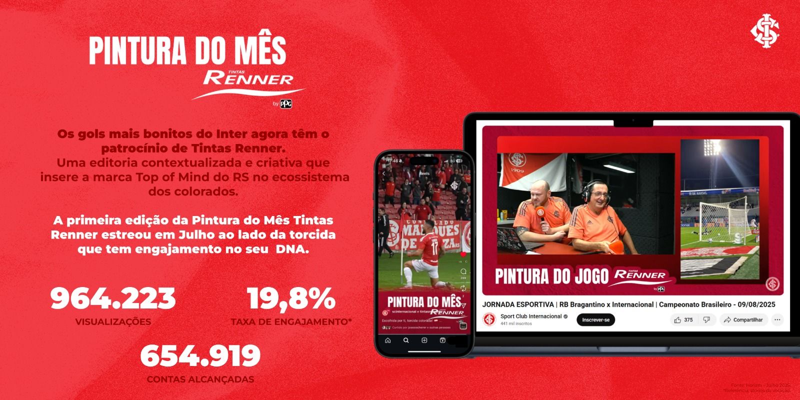 Internacional anuncia novo patrocinador para as redes sociais